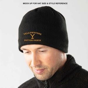 Stormtech Yellowstone Dutton Ranch Helix Knitted Fleece Beanie - Black, Unisex